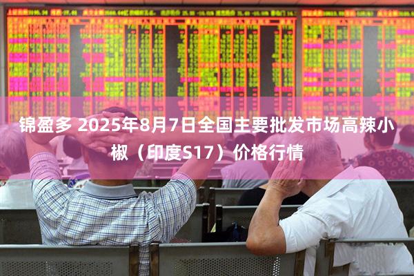 锦盈多 2025年8月7日全国主要批发市场高辣小椒（印度S17）价格行情